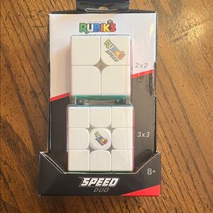 Rubik's Speed Duo 2x2 & 3x3 Puzzle Set - White